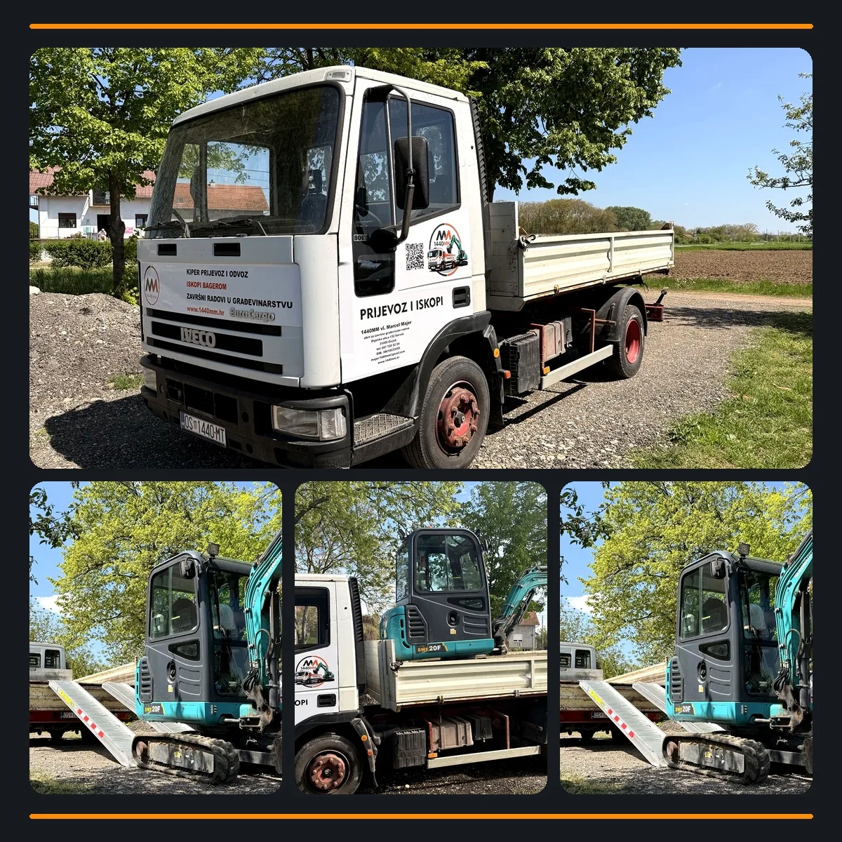 Mini bager i odvoz kao logistička podrška radovima 1440MM